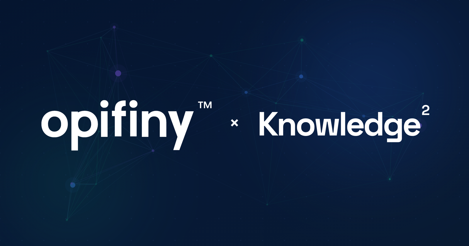 Opifiny and Knowledge² collaboration hero image