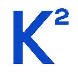 K² mark in blue