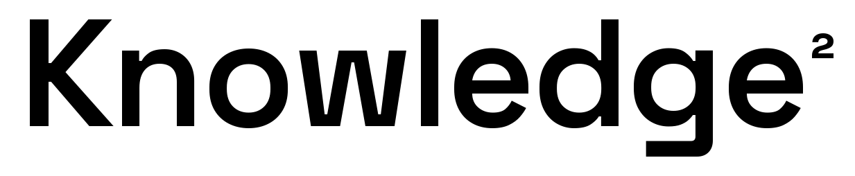 Knowledge² wordmark in black